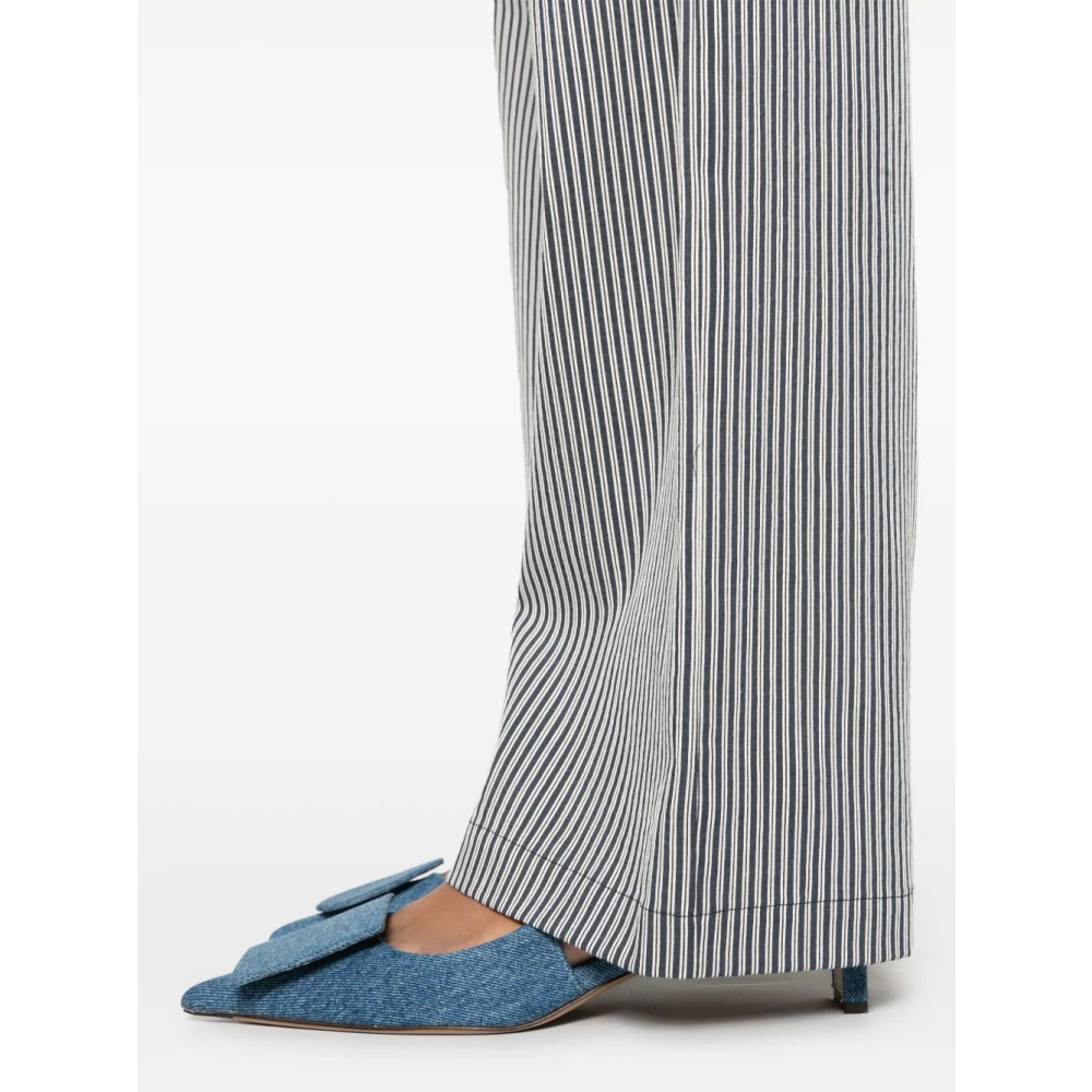 Alysi Blauwe elastische taille broek Blue Dames