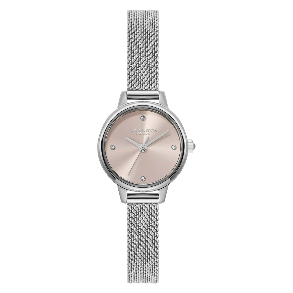 Olivia Burton Women's Gray Mini Classic Mesh Bracelet Watch