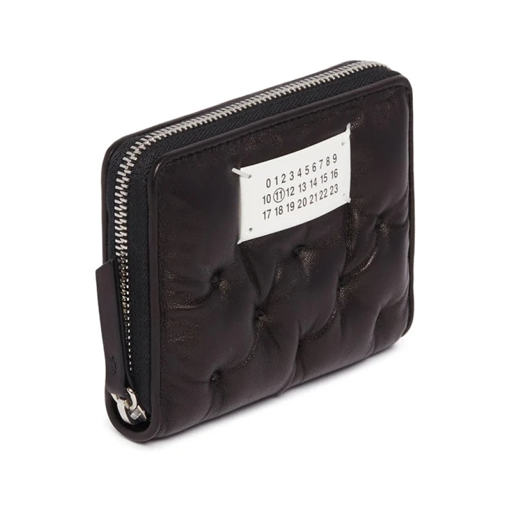 Maison Margiela Glam Slam Geborduurde Portemonnee in Zwart Black Dames