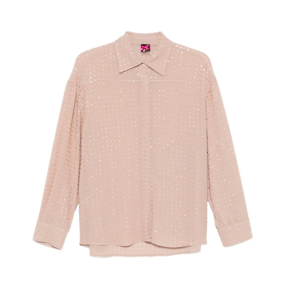 Pinko Vrouw Roze Overhemden Dames, L, Camicia Regular