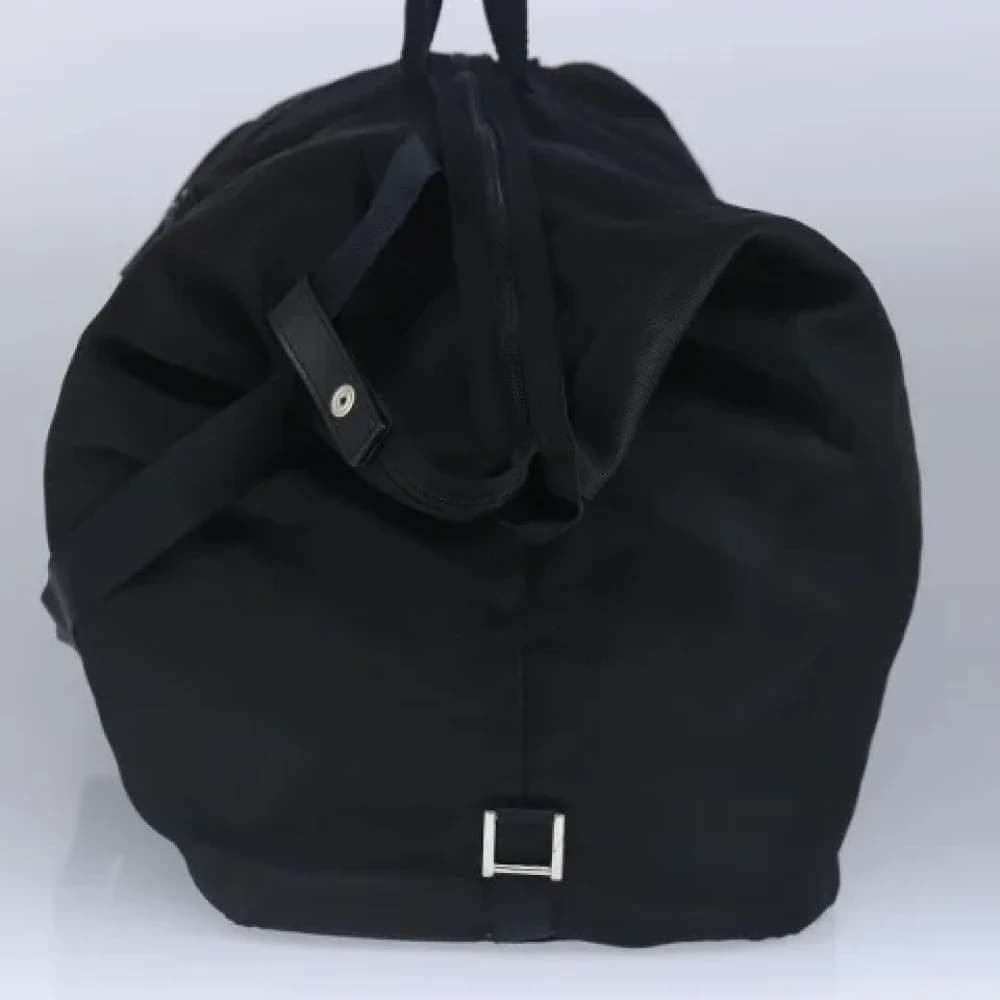 Gucci Vintage Pre-owned Nylon travel-bags Black Dames