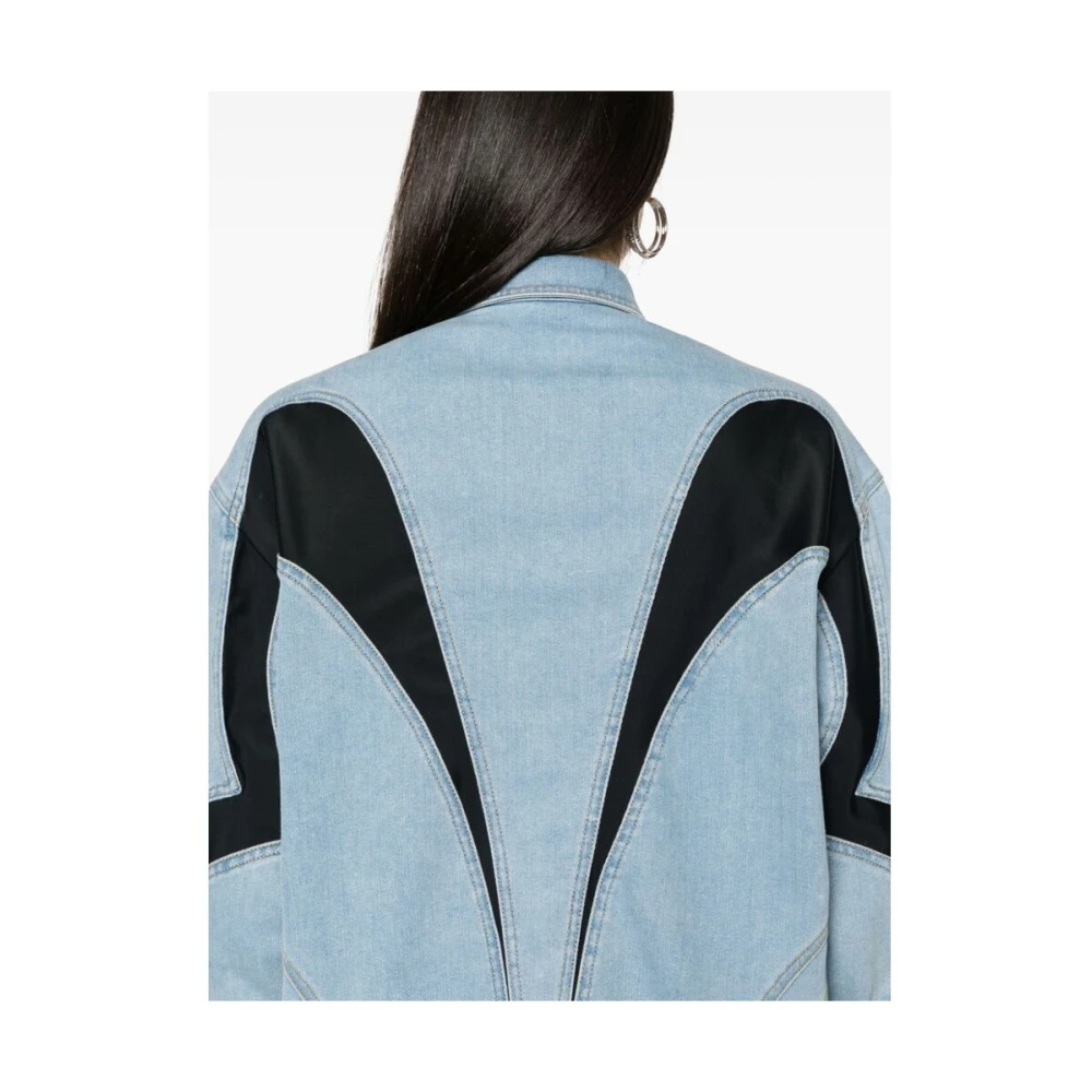 Mugler Shirts Blue Dames