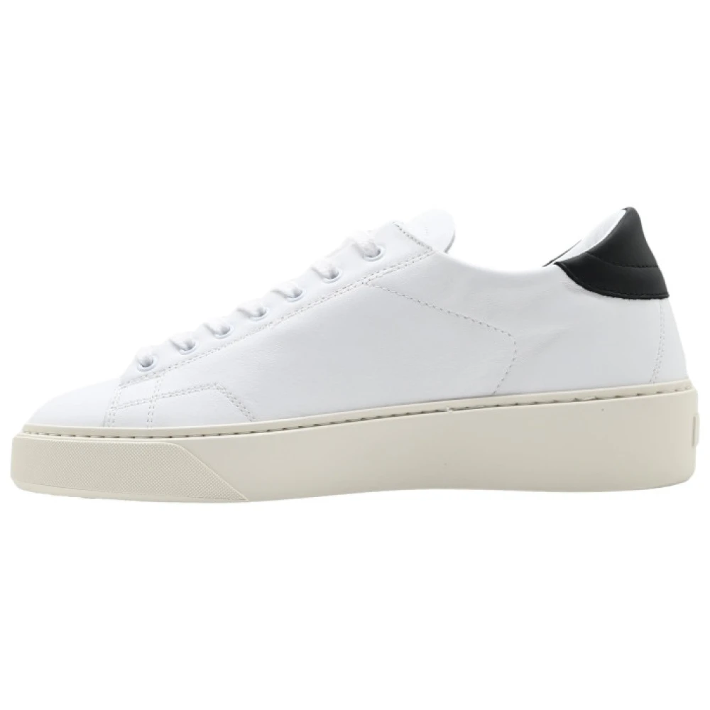 D.a.t.e. Levante Calf Sneakers Wit Zwart White Heren