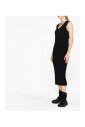 robe-midi-noire-en-tricot-avec-logo