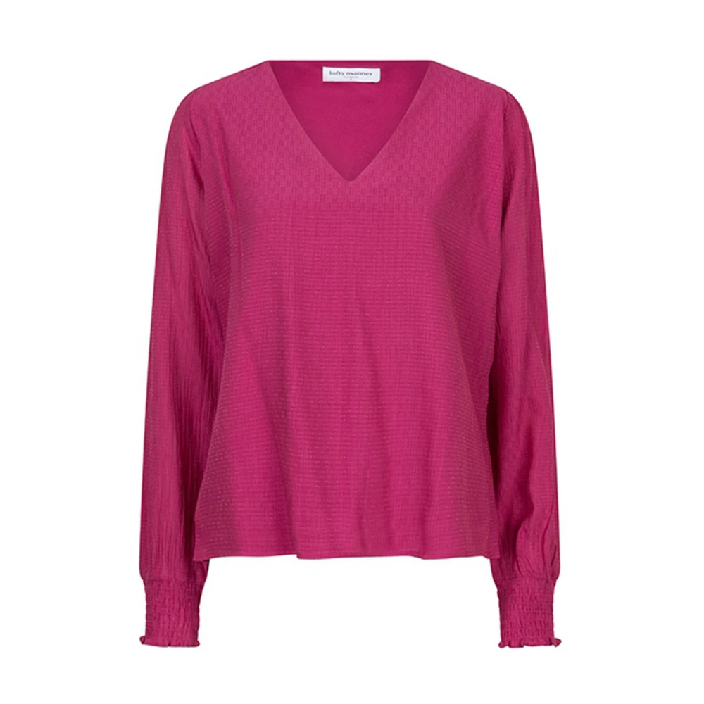 Lofty Manner Maris Blouse met Lange Mouwen Red Dames
