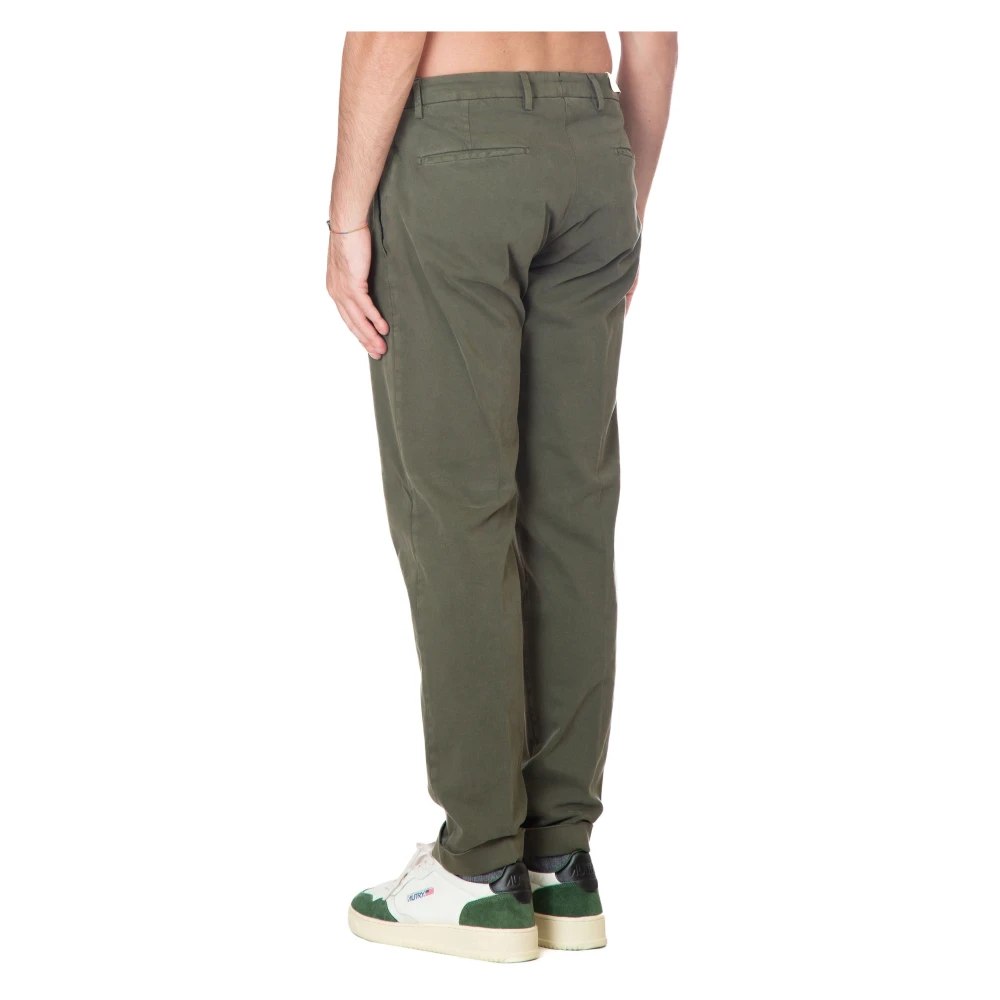 Briglia Geplooide katoenen broek Green Heren