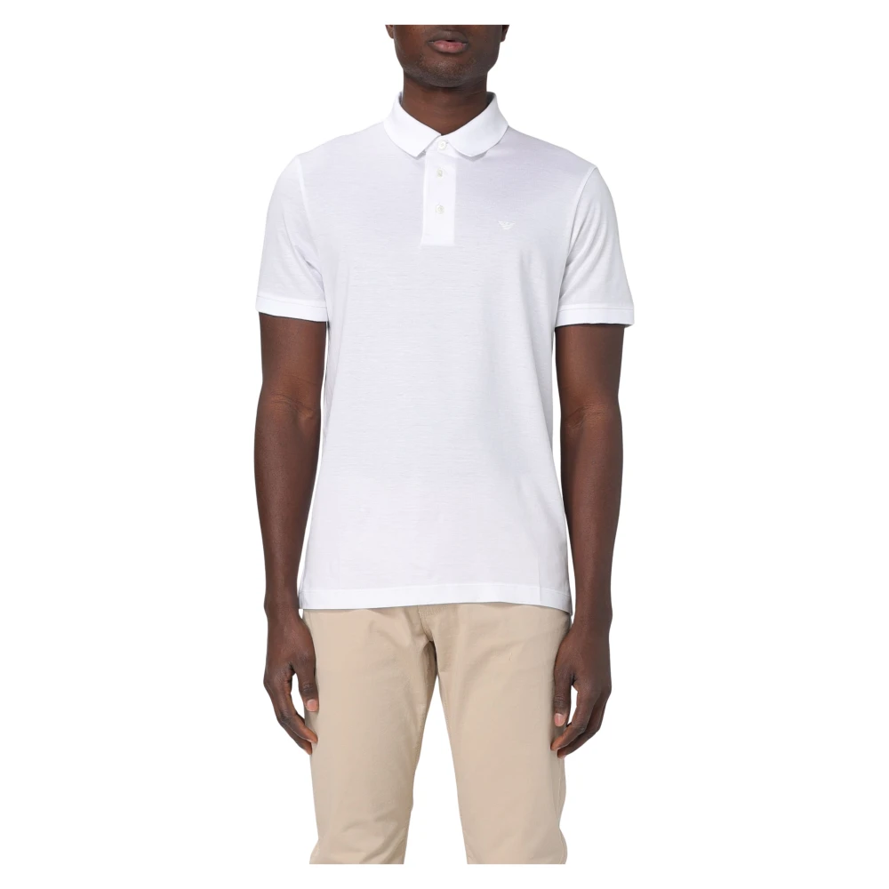 Emporio Armani Vit Pikétröja