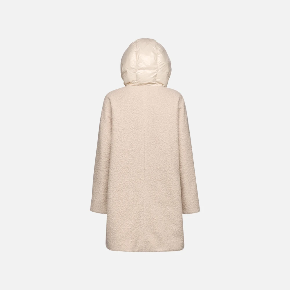 Geox Stijlvolle Aperol Mantel Beige Dames