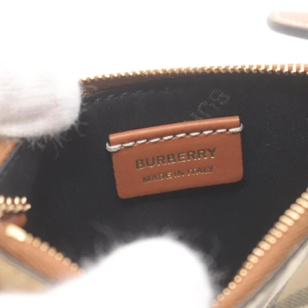 Burberry Vintage Pre-owned Canvas wallets Beige Dames