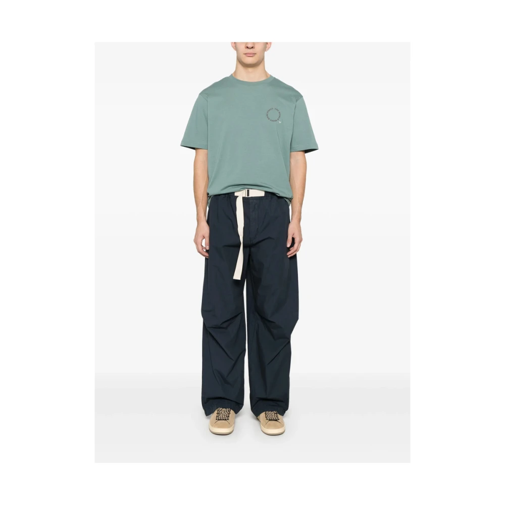 Emporio Armani Zeegroene Peace Sign T-shirt Green Heren