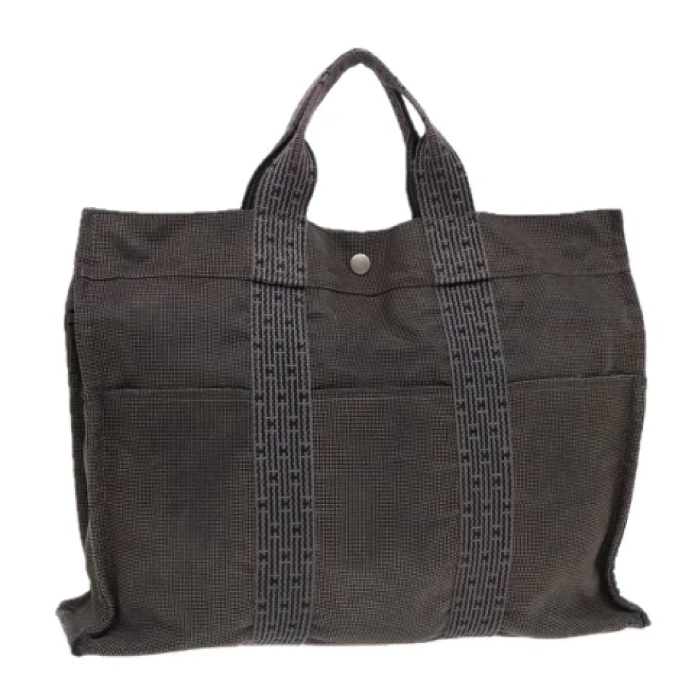 Hermès Vintage Pre-owned Leather handbags Gray Dames