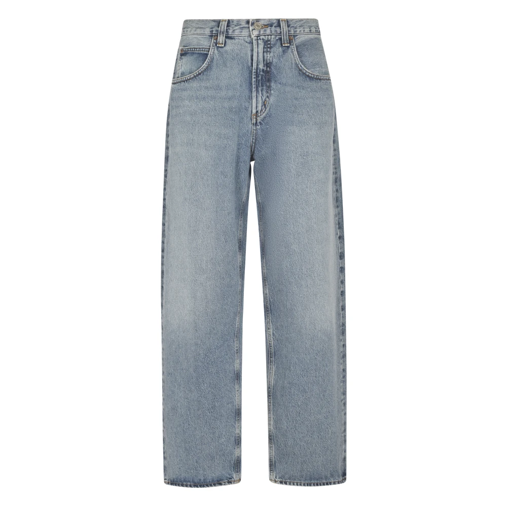 Agolde Blue Straight Fit Jeans, Male, W30, Stylish Trousers
