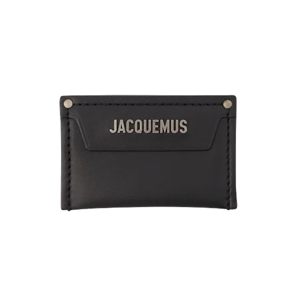 Jacquemus Leren portemonnees van glad kalfsleer Black Dames