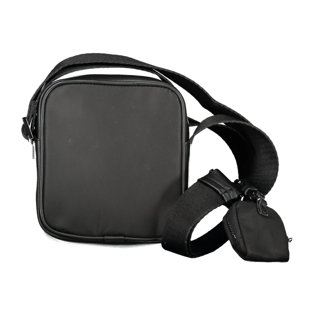 Calvin Klein Zwarte Heren Schoudertas met Rits Black Heren