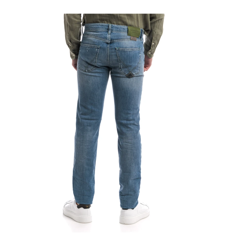 Roy Roger's Denim Stretch Star Jeans Blue Heren