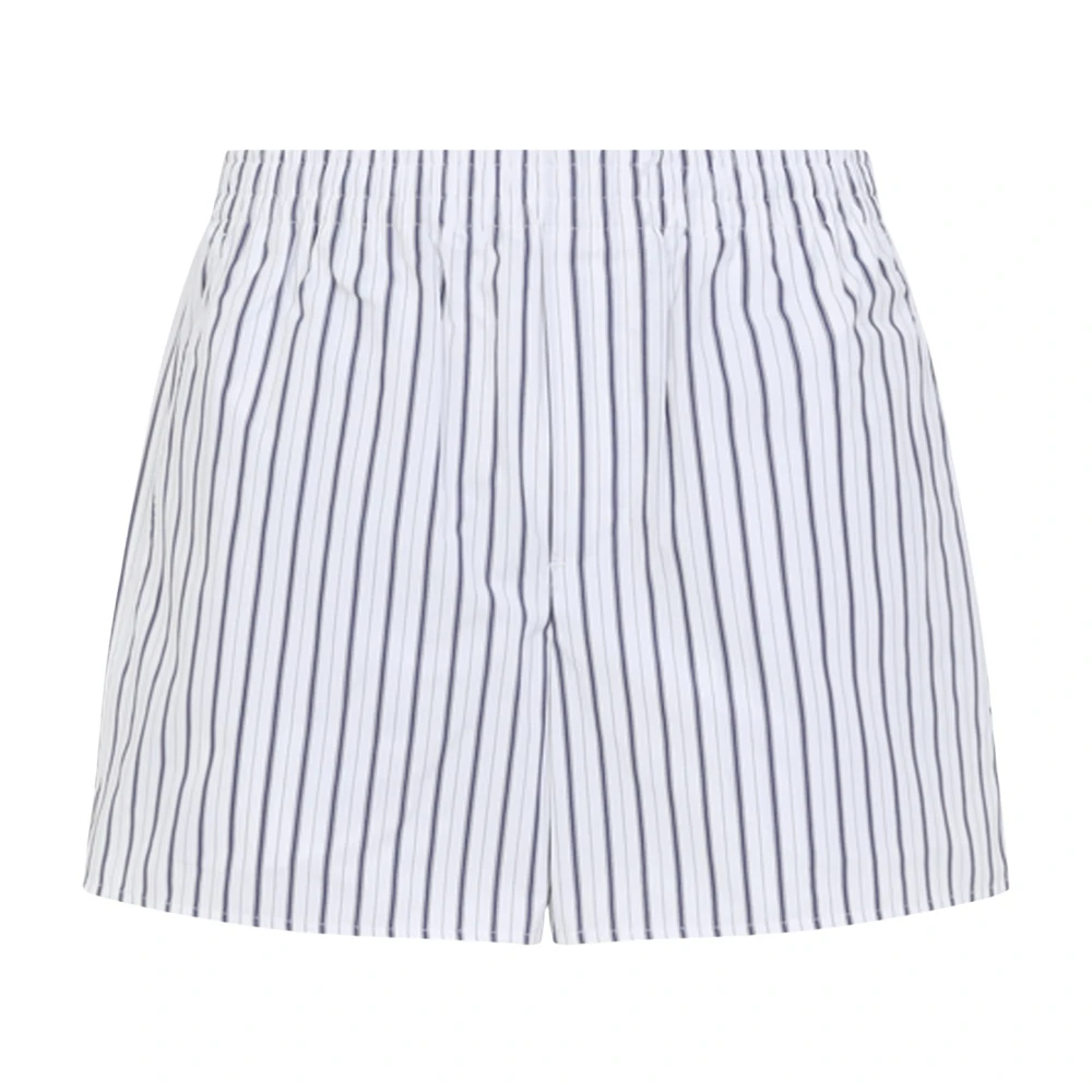 Ami Paris Men's White Bermuda Shorts