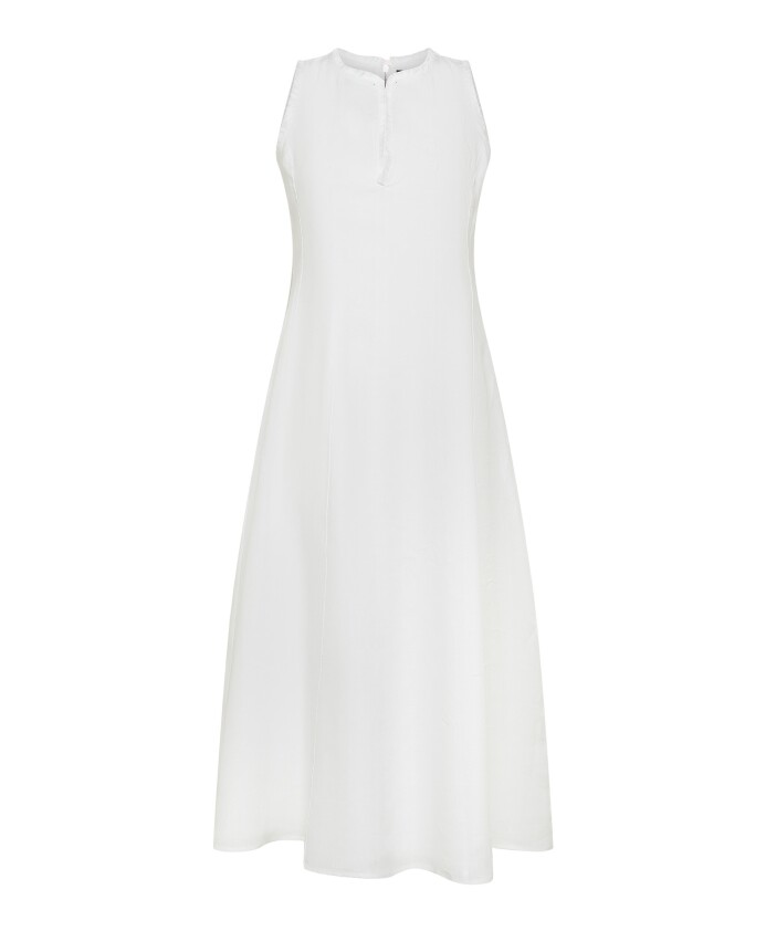 robe-longue-sans-manches-en-lin