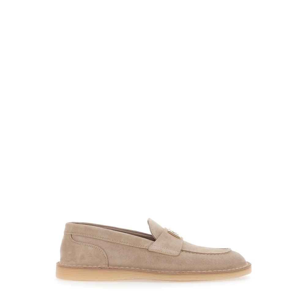 Dolce & Gabbana Women's Beige Loafers, 8 Uk, Casual Mocassin