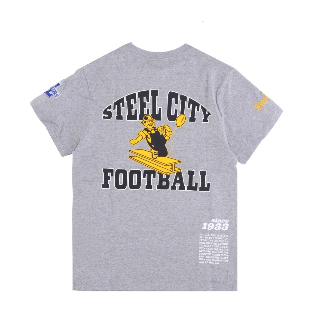 Mitchell & Ness NFL Team Origins Top Pittsburgh Steelers Gray Heren