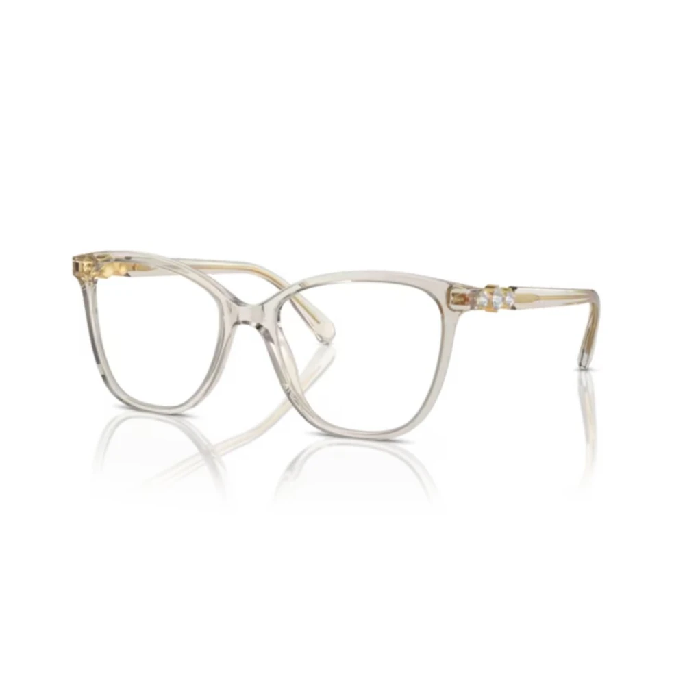 Swarovski Women's Brown Woman Sk2020 3003 Optical Frames Acetate Squared Normal - Image 3