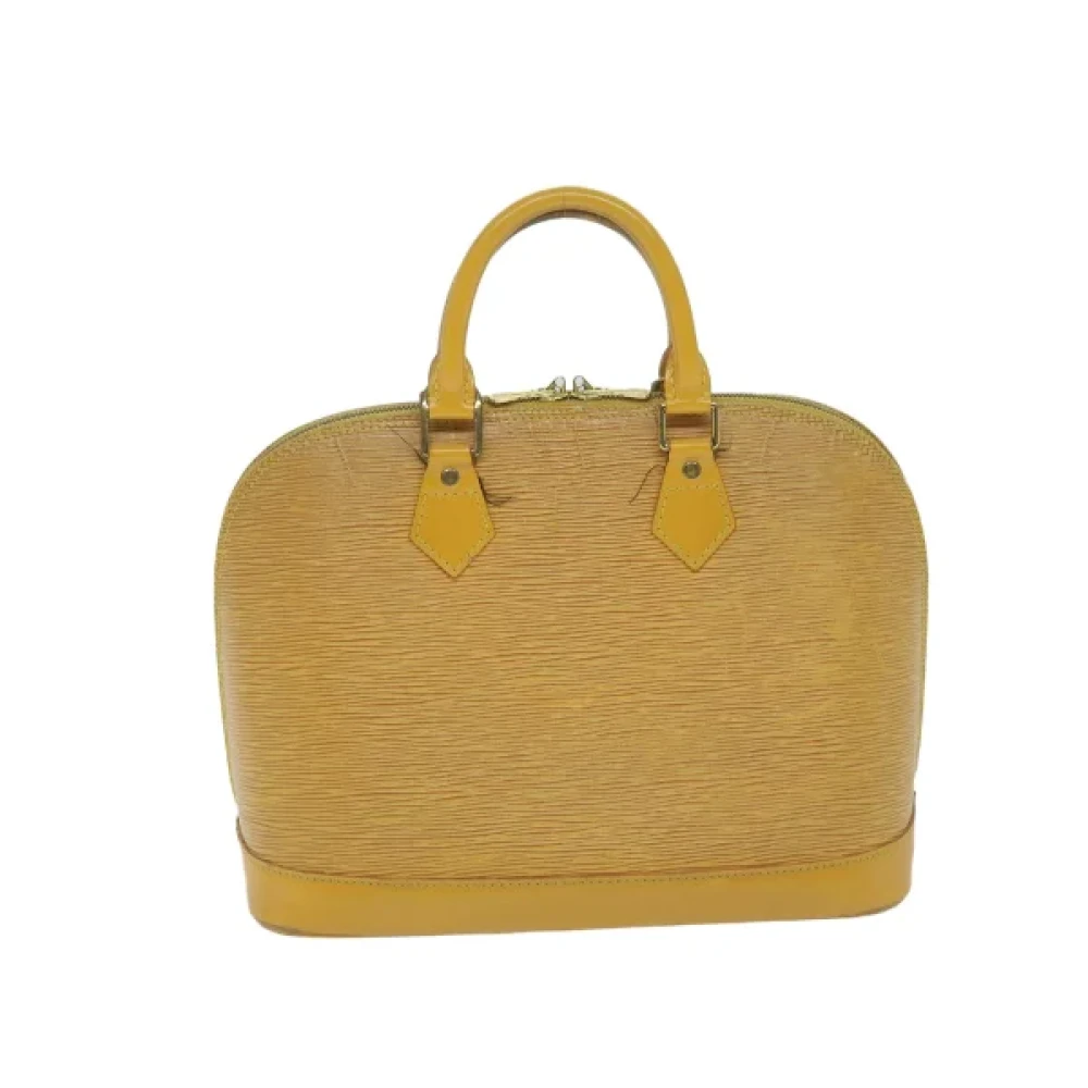 Louis Vuitton Vintage Pre-owned Leather handbags Beige Dames