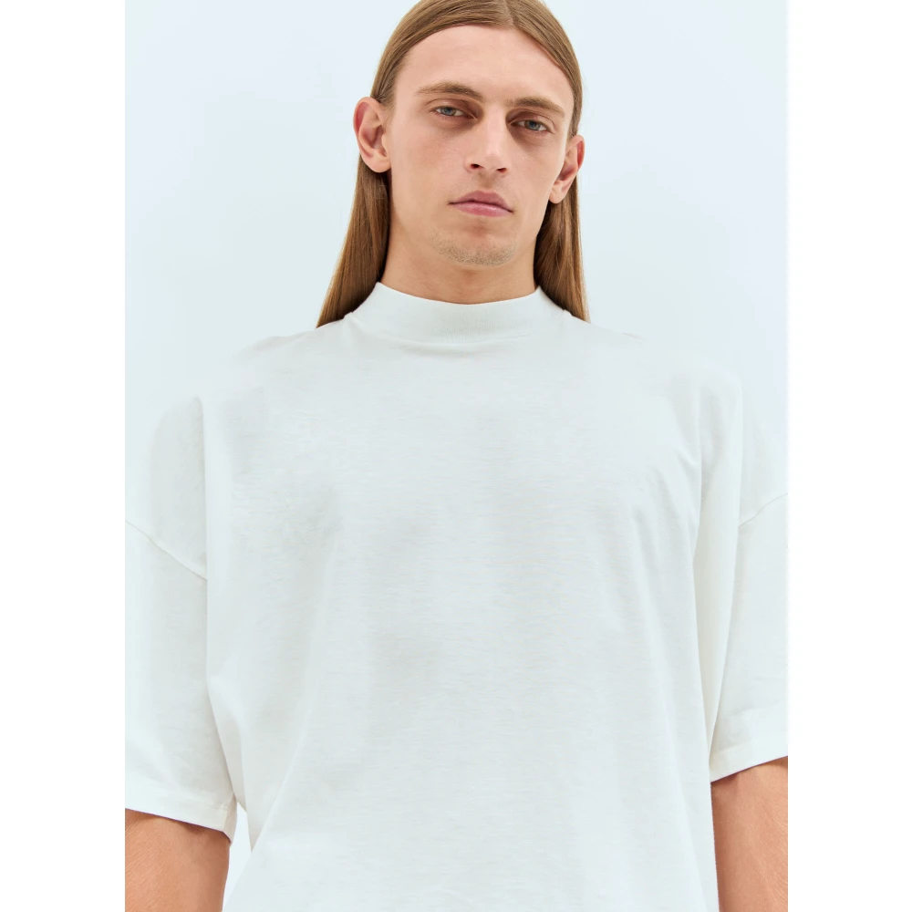 The Row Panel Katoenen Jersey T-shirt White Heren