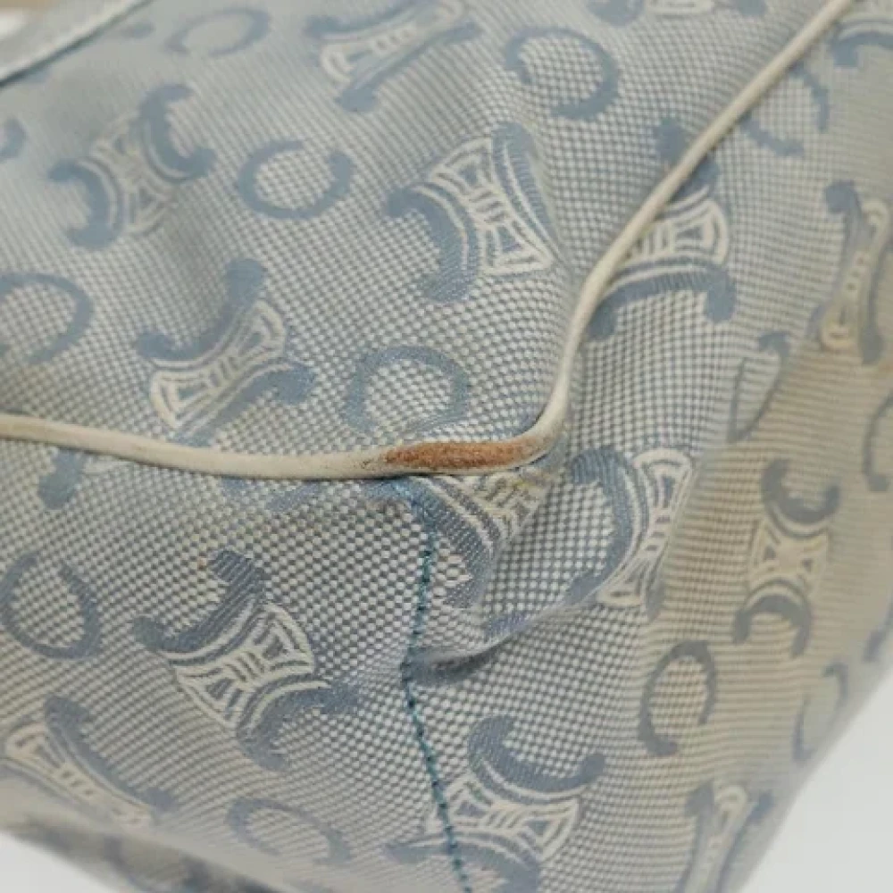 Celine Vintage Pre-owned Canvas handbags Blue Dames
