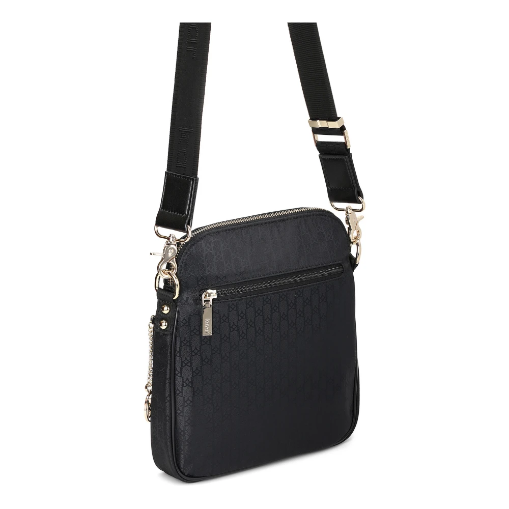 Kazar Dames zwarte messenger tas Black Dames