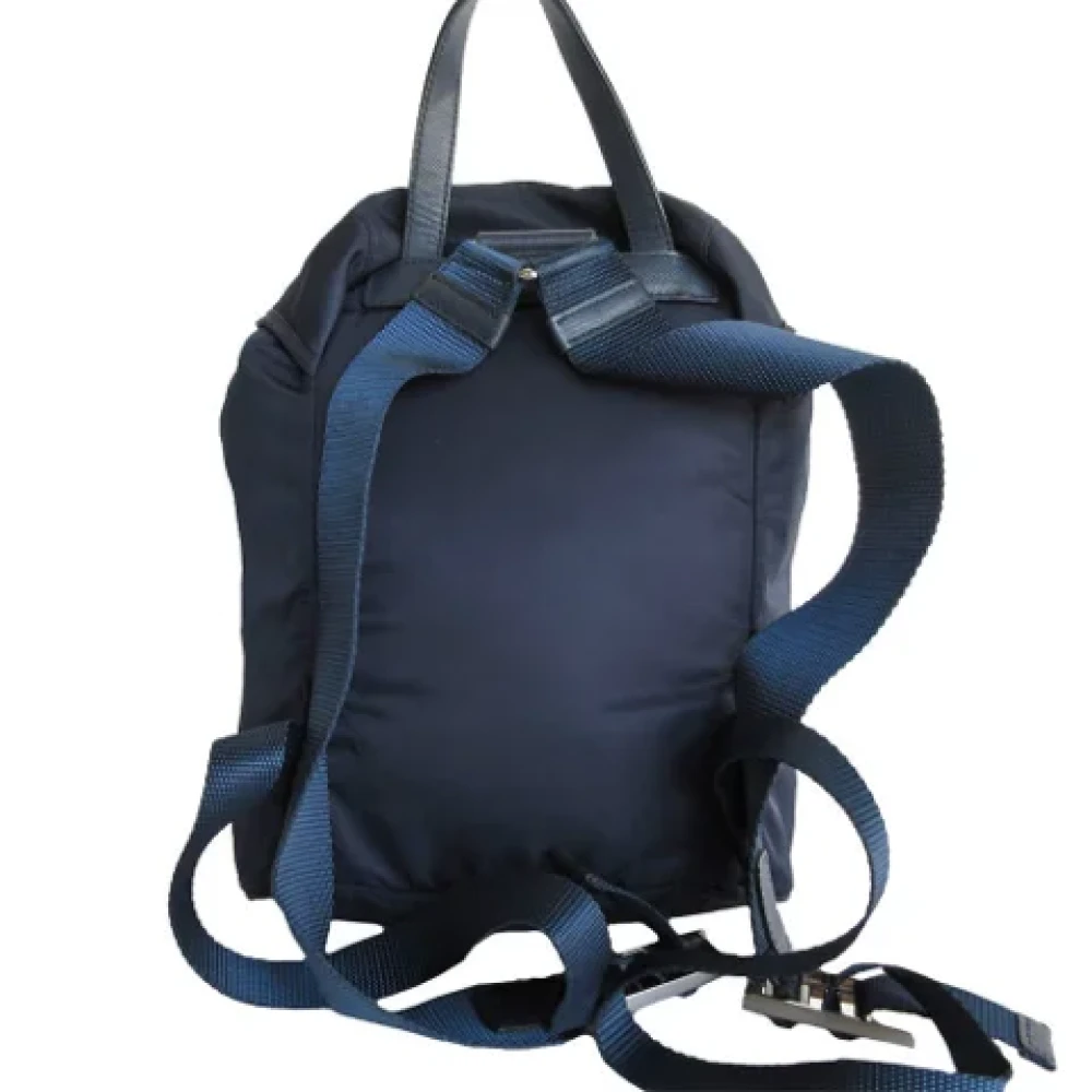 Prada Vintage Pre-owned Nylon prada-bags Blue Dames