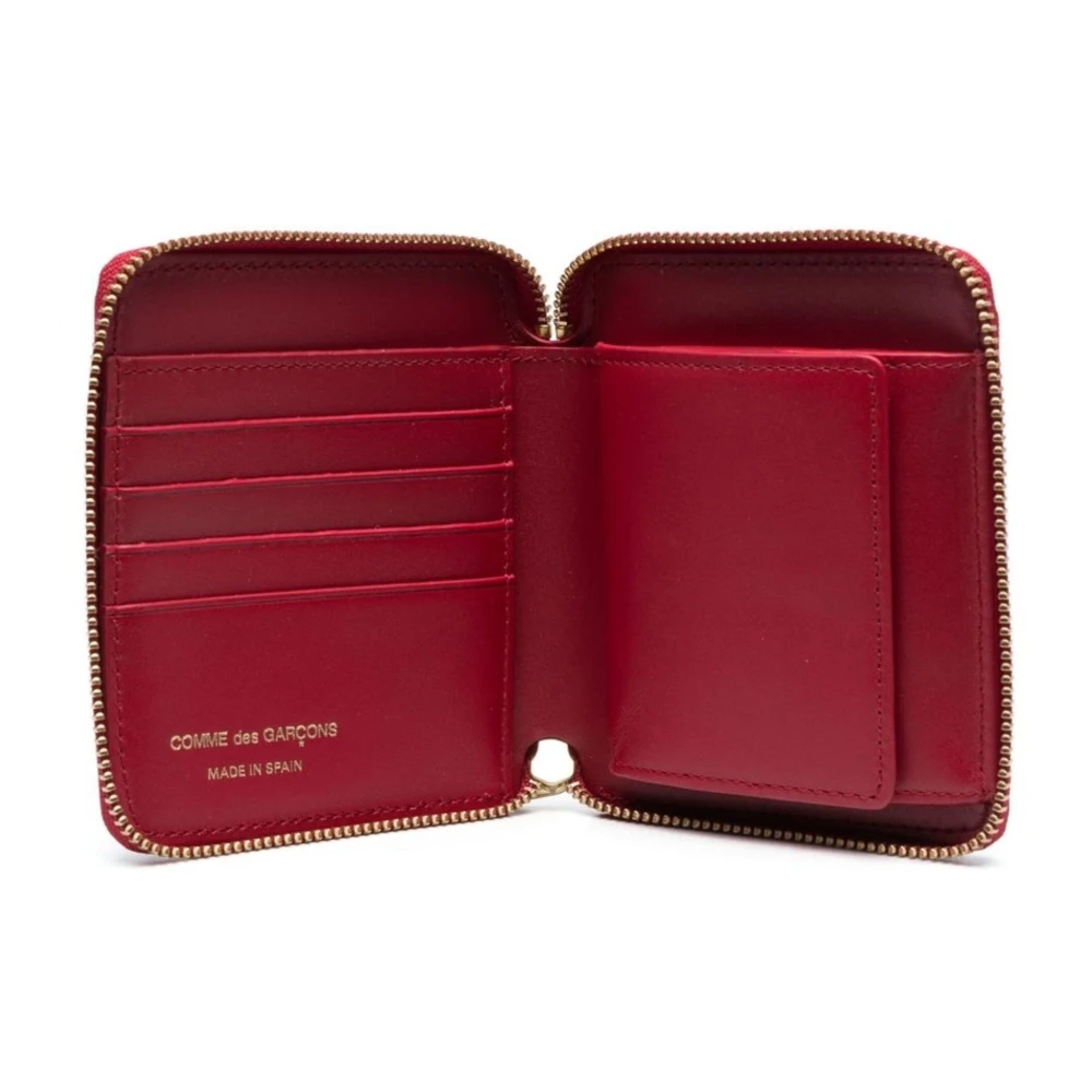 Comme des Garçons Stijlvol Leren Portemonnee voor Mannen Red Dames