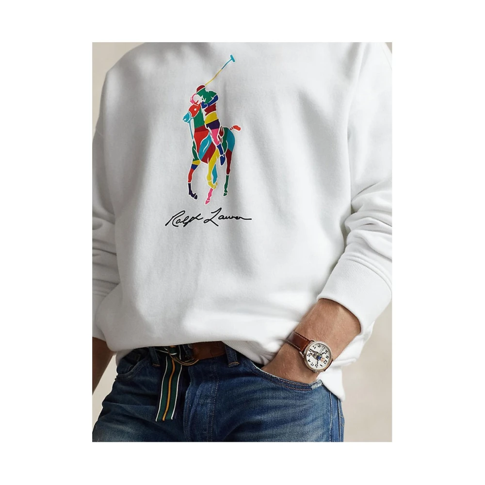 Ralph Lauren Hoodie T-shirt White Heren