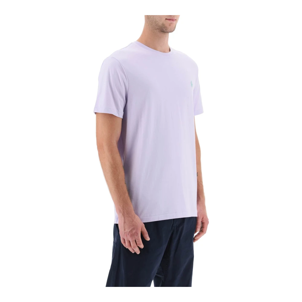 Polo Ralph Lauren Custom Slim Fit Logo T-Shirt Purple Heren