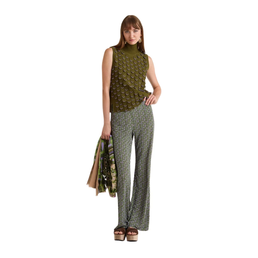 Maliparmi Donna Verde Pantaloni, L, New,