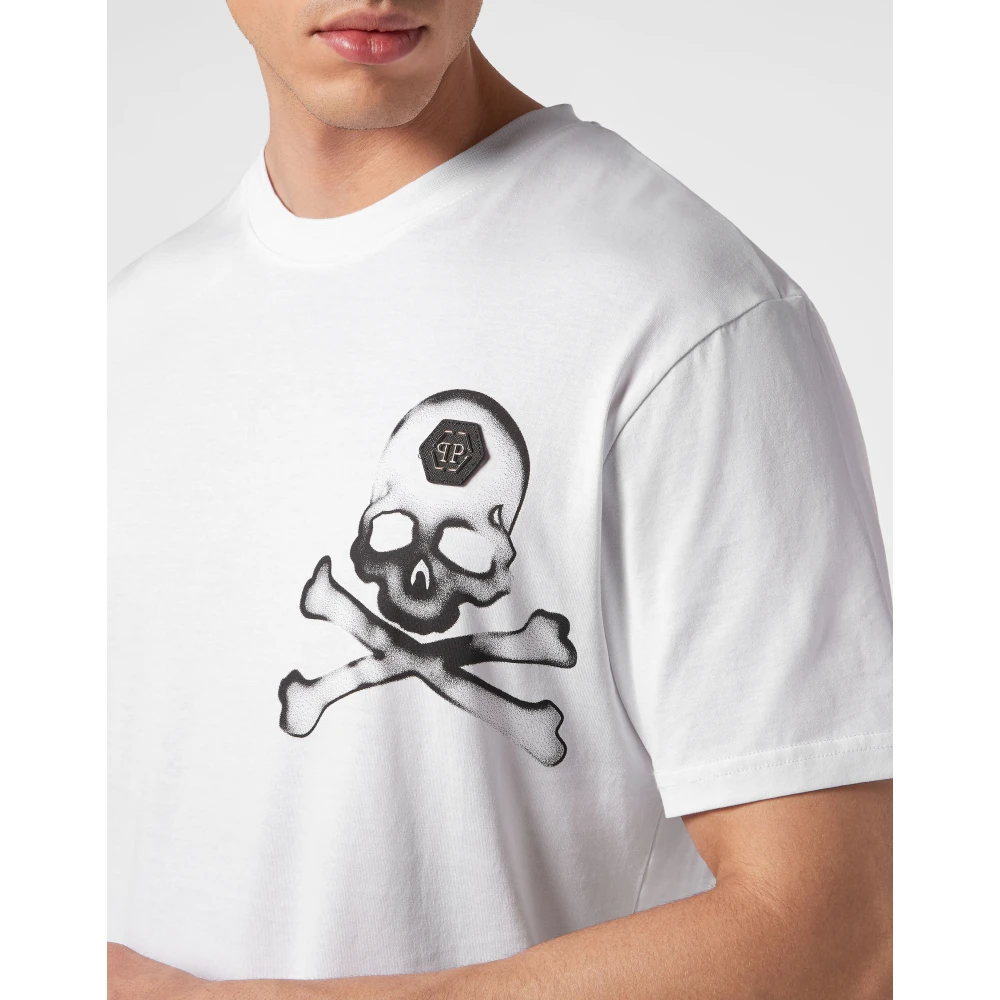 Philipp Plein Ronde Hals T-Shirt White Heren