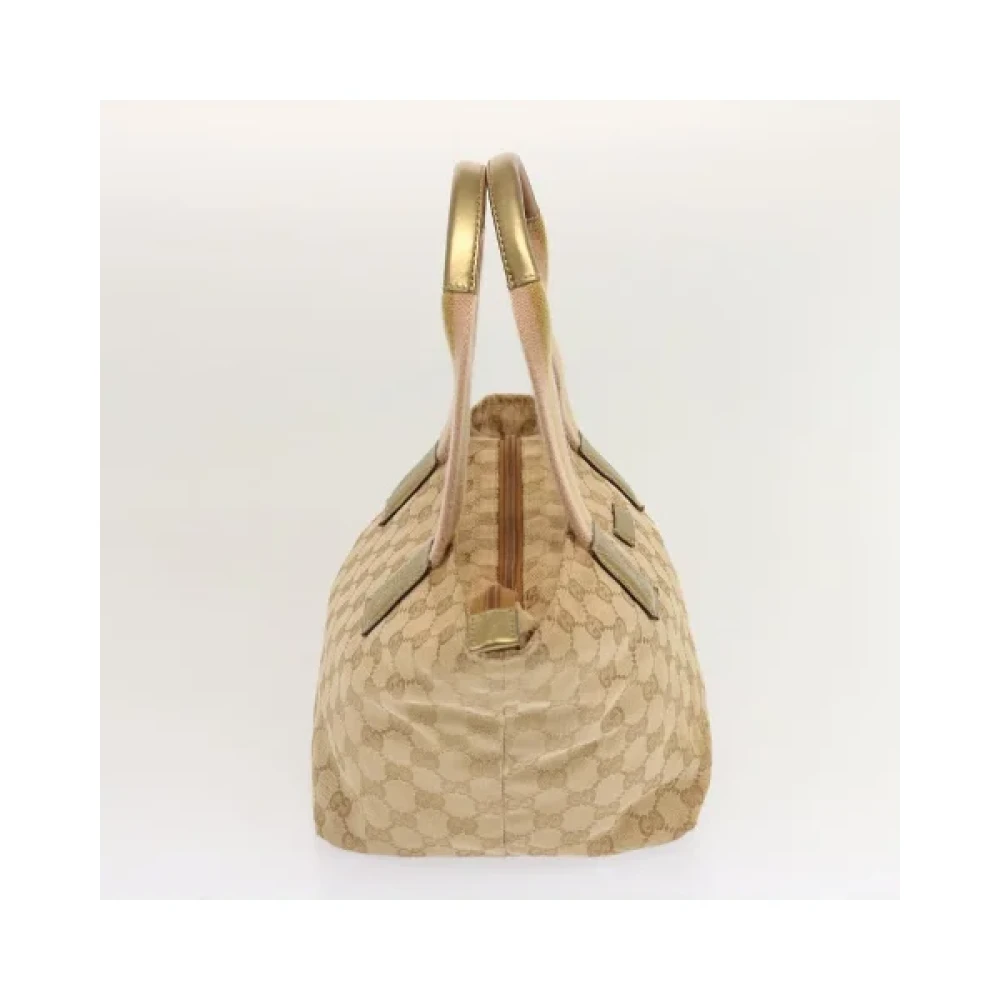 Gucci Vintage Pre-owned Canvas handbags Beige Dames