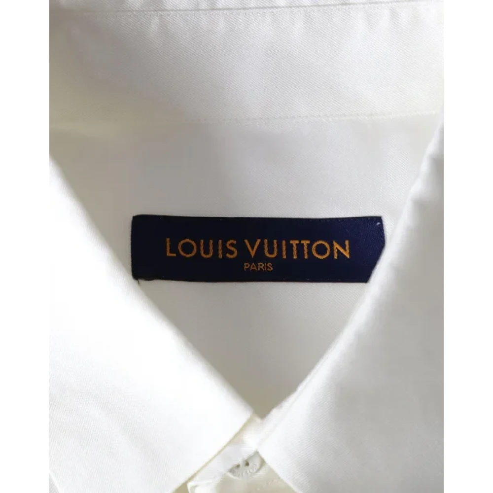 Louis Vuitton Vintage Pre-owned Silk tops White Heren