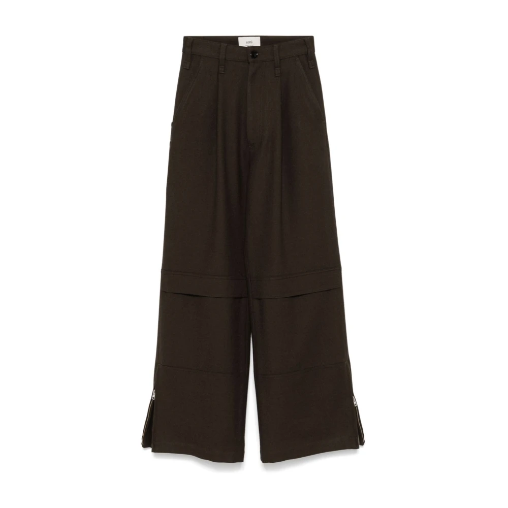 Trousers > Wide Trousers - - Ami Paris - Modalova