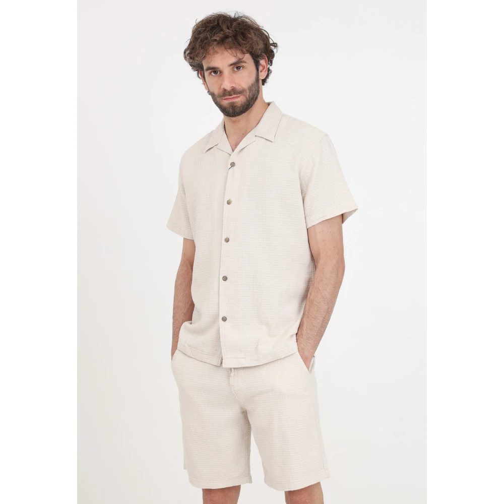 Selected Homme Casual Shorts Beige Heren