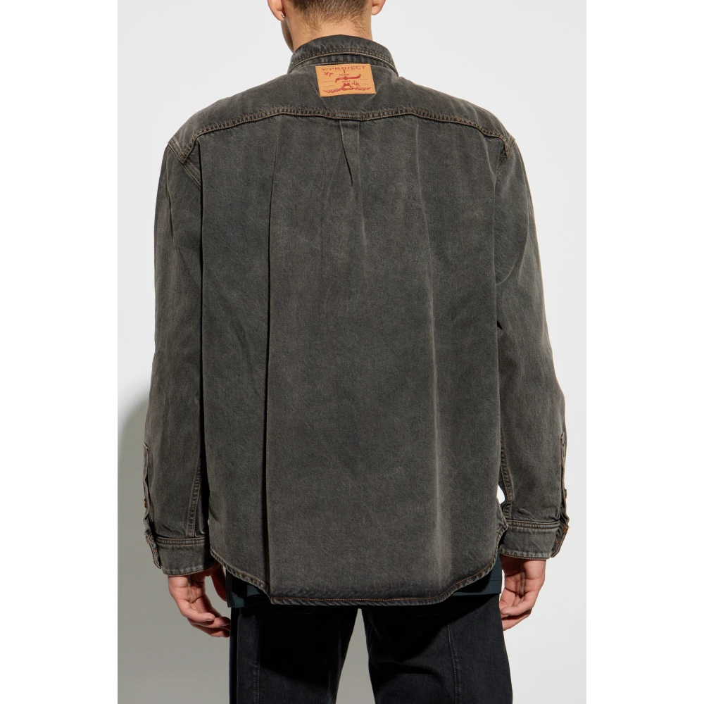 Y Project Denim overhemd Gray Heren