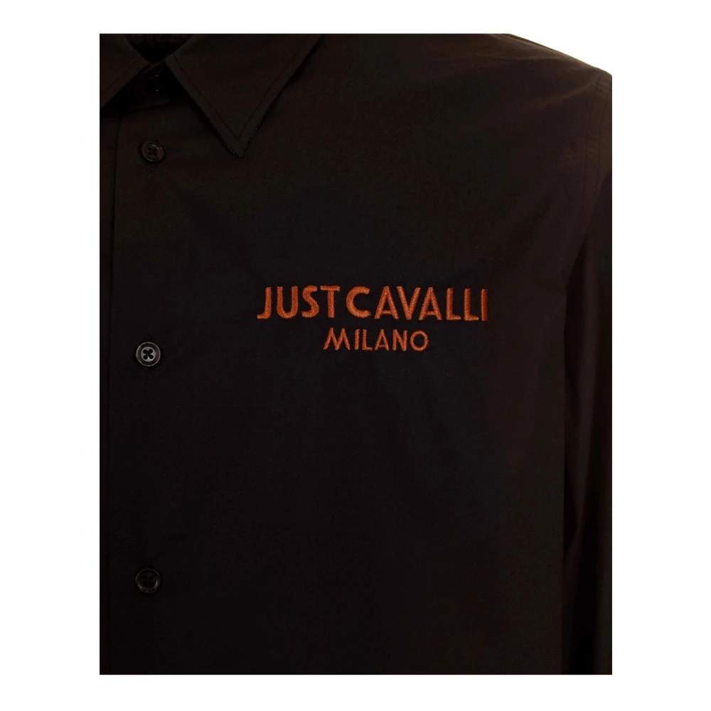 Just Cavalli Overhemden Black Heren