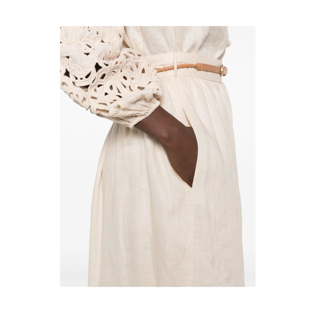 Zimmermann Beige Linnen Rok Beige Dames