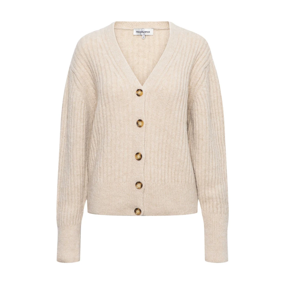 &Co Woman Trui met kabelbreipatroon Beige Dames