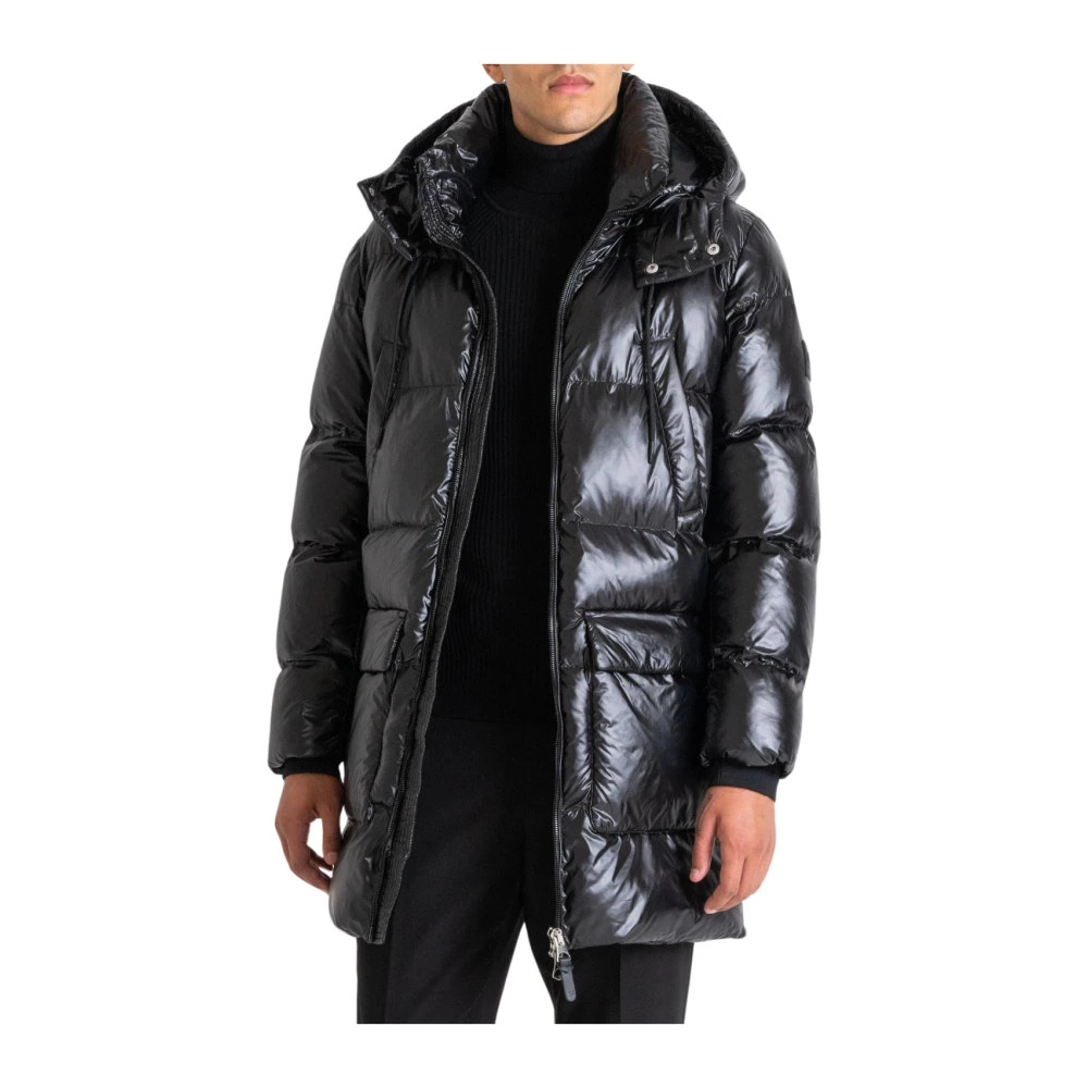Antony Morato Relaxed fit gewassen nylon jas in zwart Black Heren