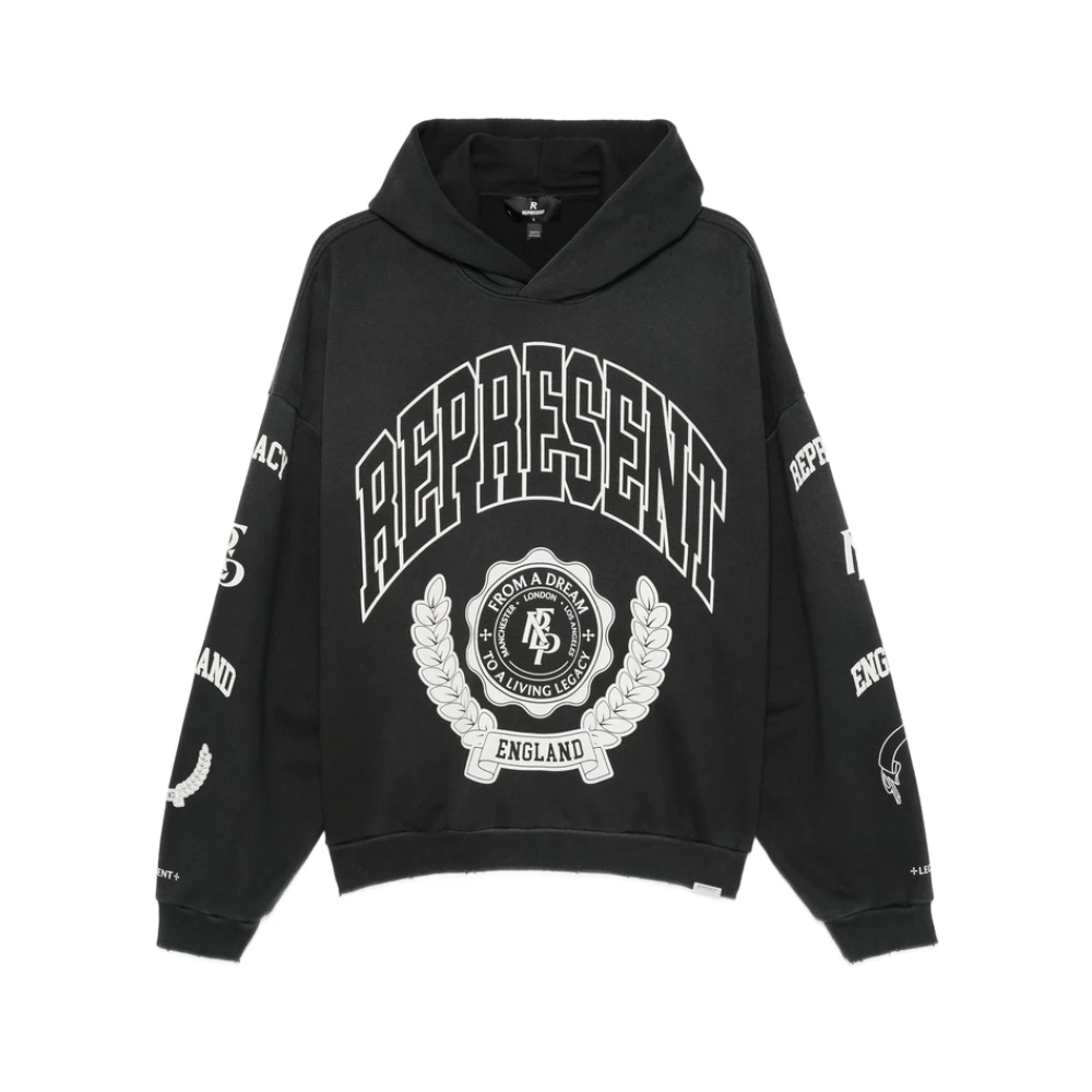 Represent Men's Black Graphic Print Hooded Sweatshirt - Hoodies - S - Sweatshirts & Hoodies
