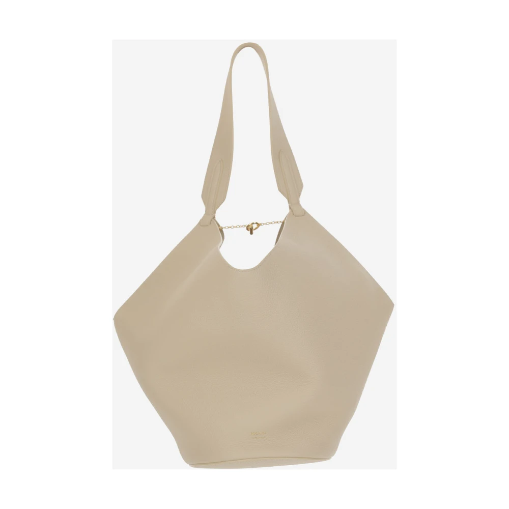 Khaite Leren Kikker Sluiting Tas Ivoor Beige Dames