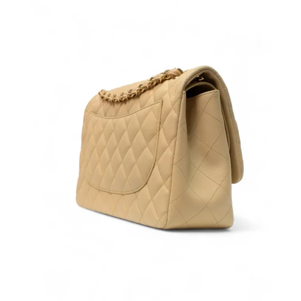 Chanel Vintage Pre-owned Fabric chanel-bags Beige Dames