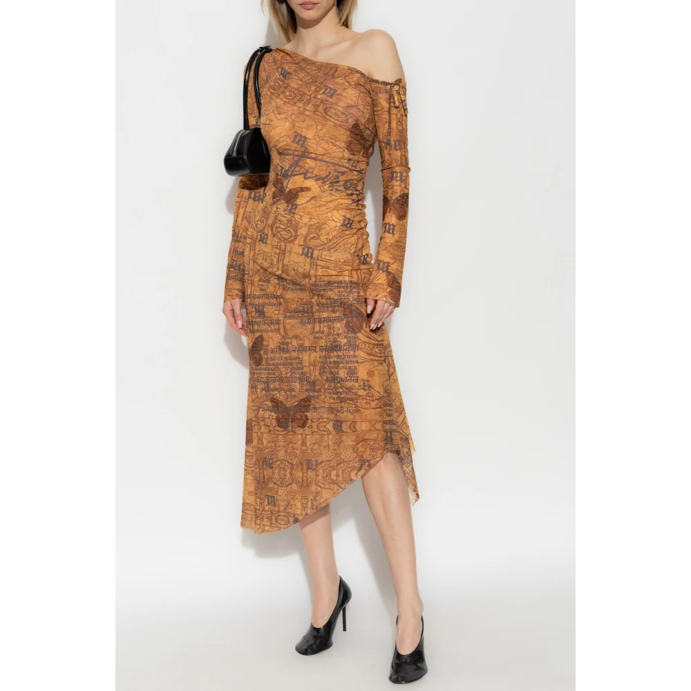 Misbhv Gedrukte jurk Brown Dames