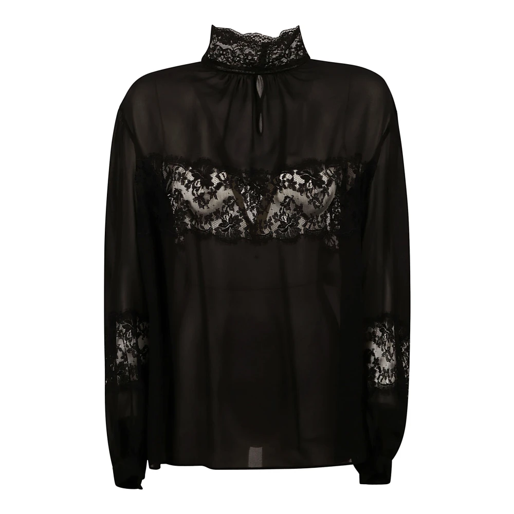 Dolce & Gabbana Svarta Kjolar - Camicia Black, Dam