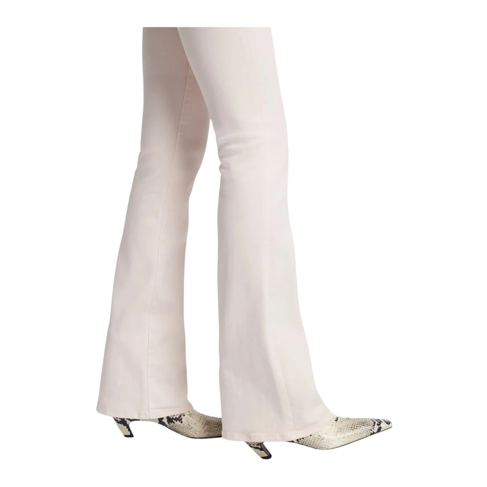 7 For All Mankind Stijlvolle Bootcut Broek White Dames