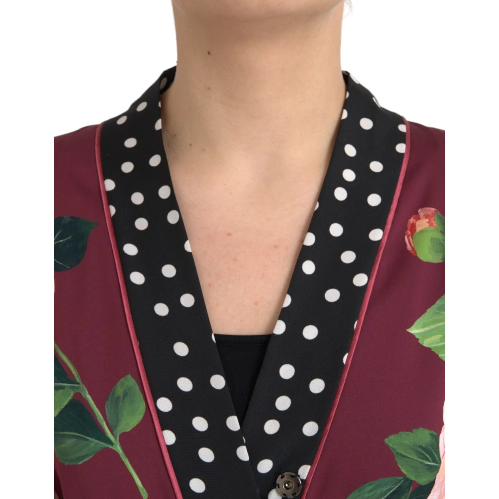 Dolce & Gabbana Bloemen Maxi Kaftan Jurk Multicolor Dames